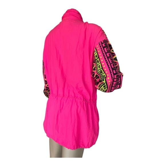 Vintage 80s/90s Shell Shock Neon Pink Windbreaker - Picture 3 of 7